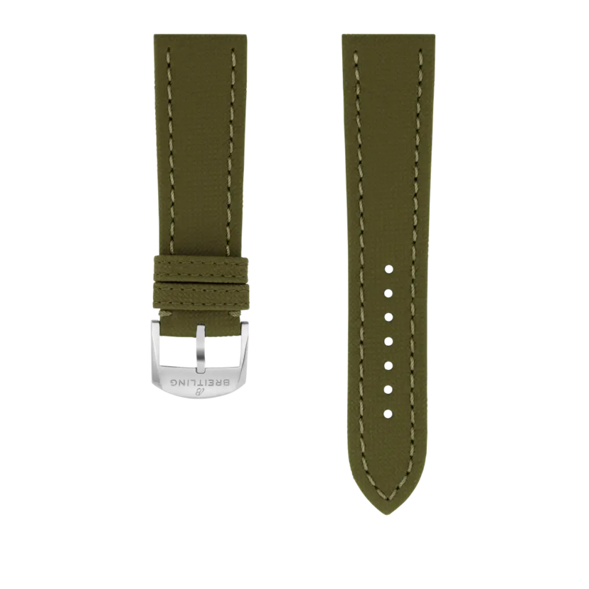Green military calfskin leather strap - 511XS - image 1