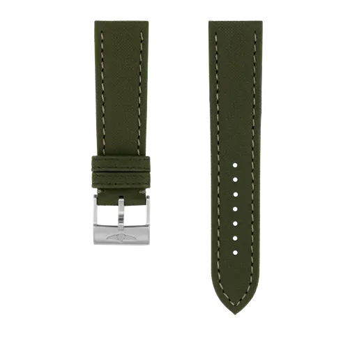 Grünes Militär-Kalbslederarmband 520X