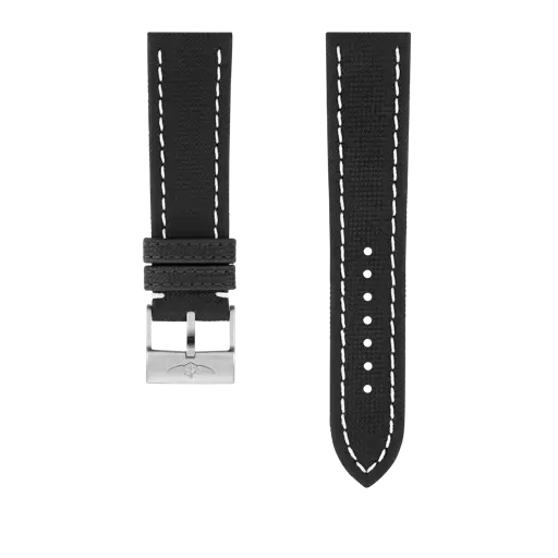 Anthracite military calfskin leather strap 521X