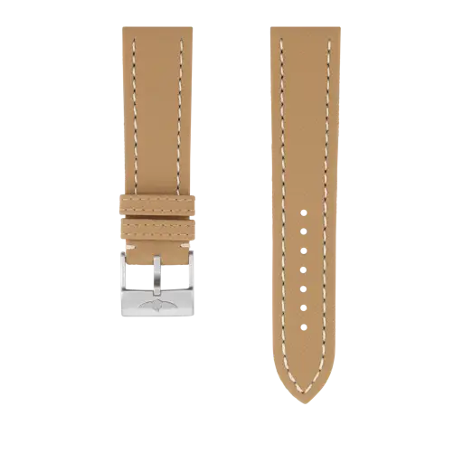 Beige military calfskin leather strap 522X