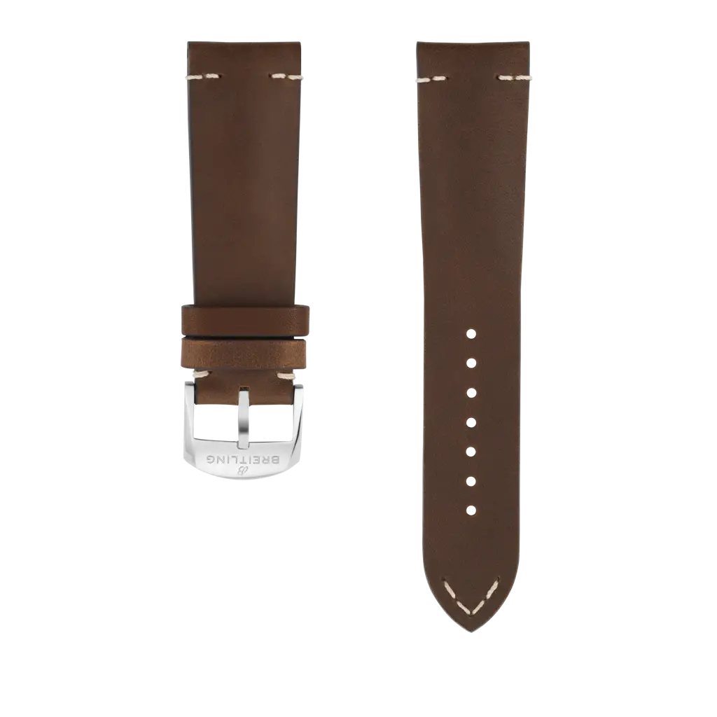 Brown drakkar calfskin leather strap - 525XS - image 1