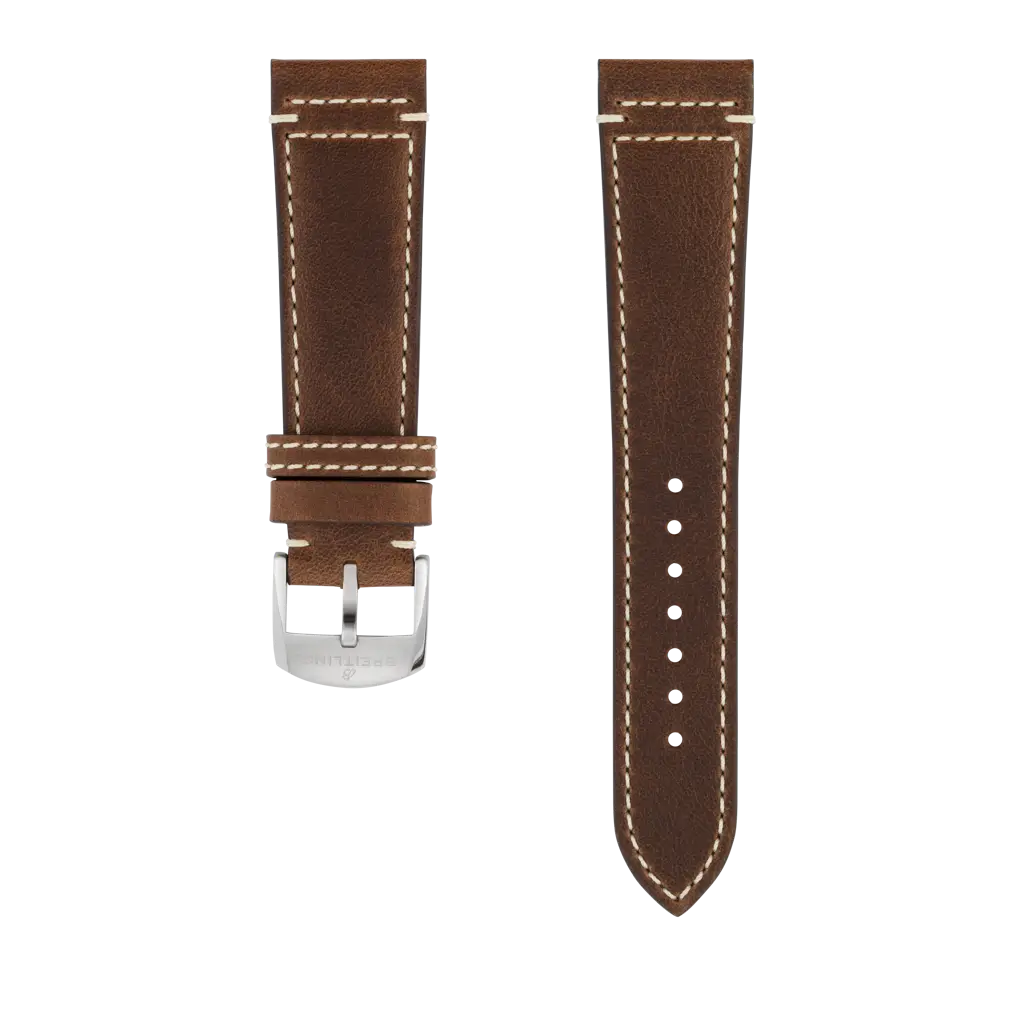 Brown drakkar calfskin leather strap - 535XS - image 1