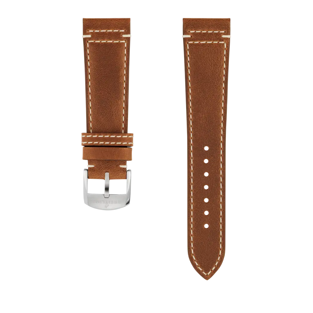 Brown drakkar calfskin leather strap - 536X - image 1