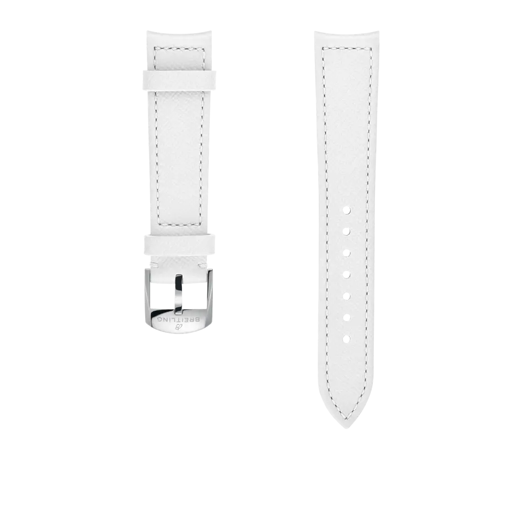White calfskin leather strap - 542X - image 1