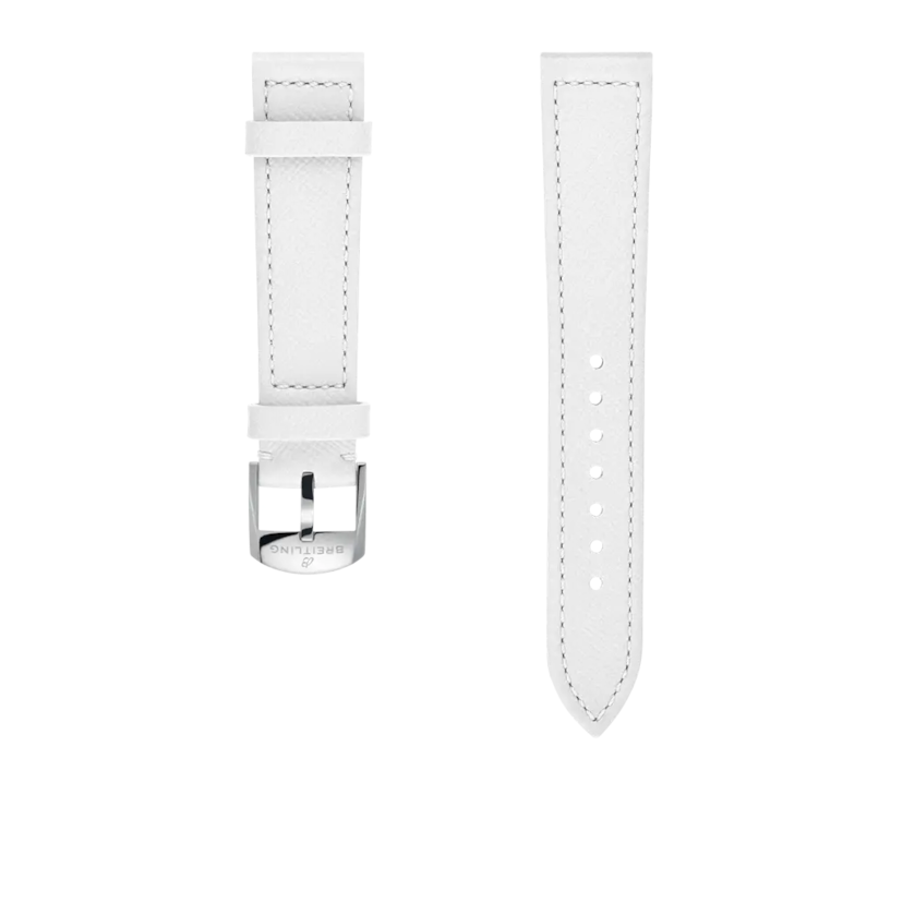 White calfskin leather strap - 542X - image 1