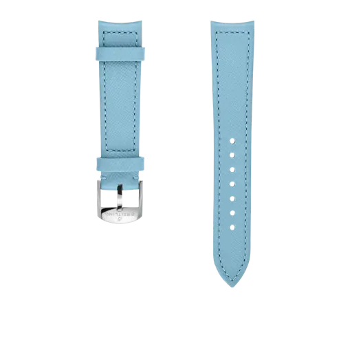 Aquamarine calfskin leather strap, reference 545X. Link to product details.