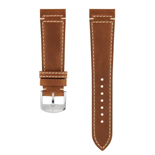 Correa de piel de becerro Drakkar marrón 557X