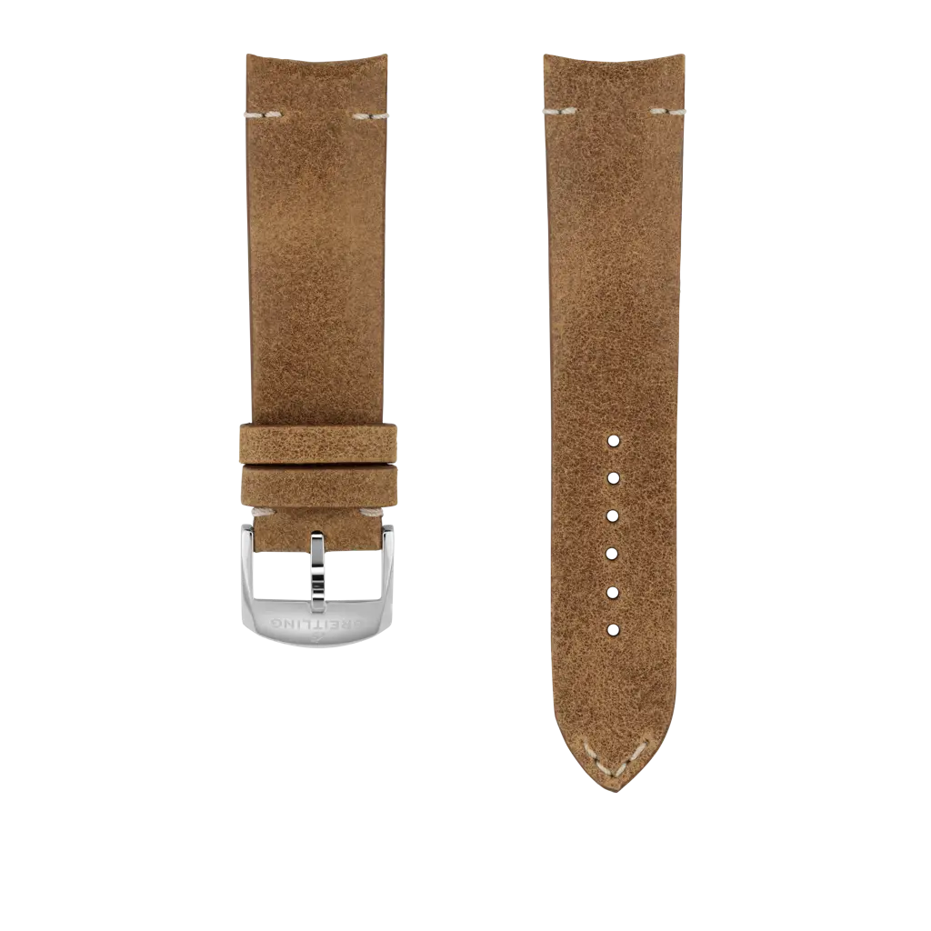 Brown Orlando calfskin leather strap - 595X - image 1