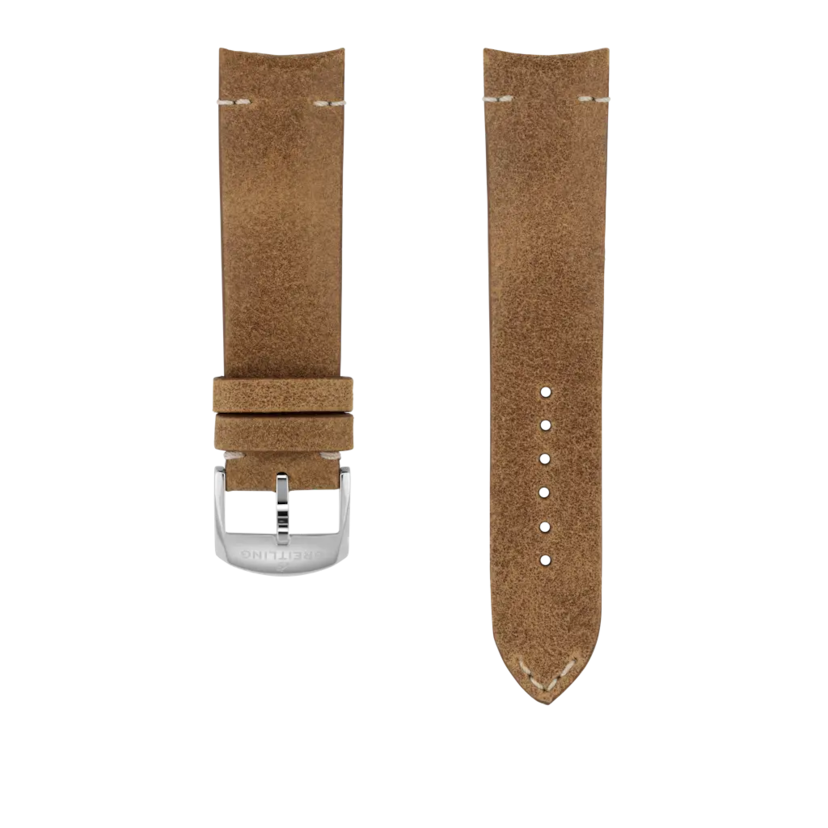 Brown Orlando calfskin leather strap - 595X - image 1