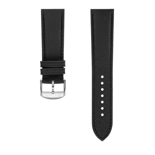 Bracelet en cuir de veau militaire anthracite 657X