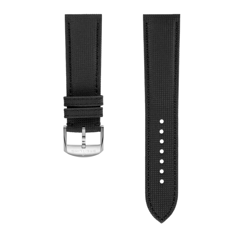 Anthracite military calfskin leather strap - 657XL - image 1