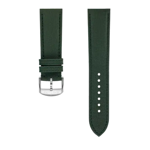 Bracelet en cuir de veau vert militaire 662X