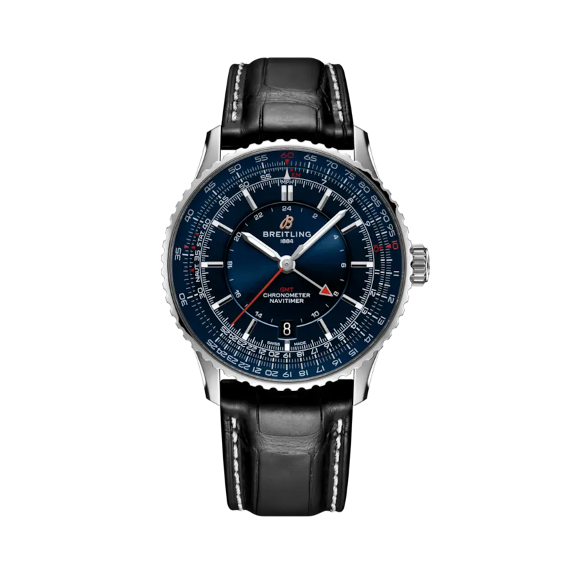 ナビタイマー オートマチックGMT 41 侍ジャパン リミテッド、リファレンス A323103A1C1P1。 商品詳細ページへのリンク。