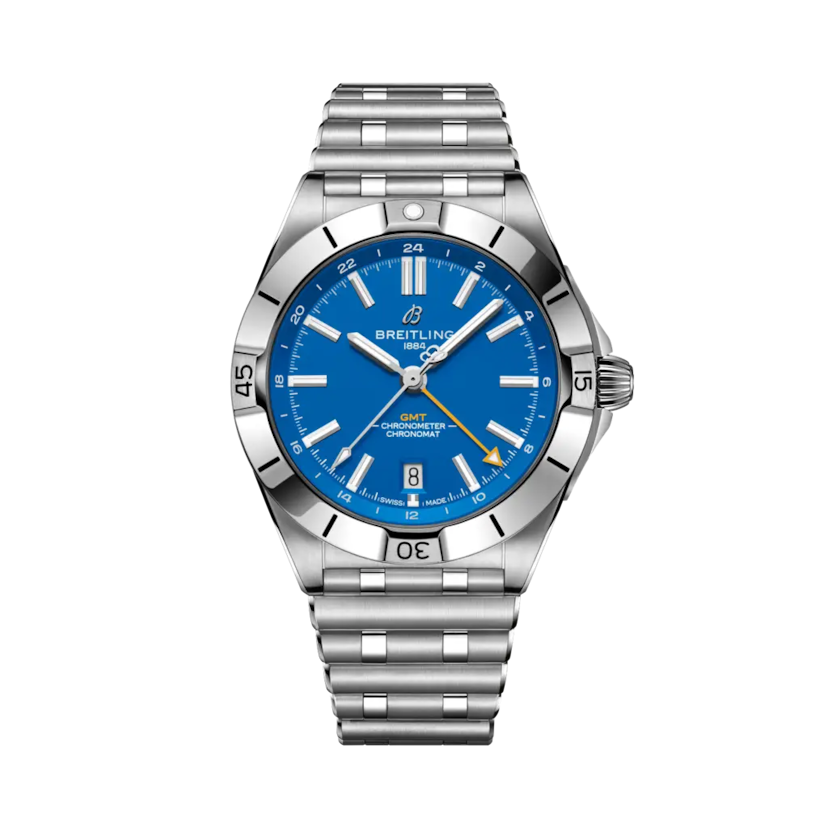 Chronomat Automatic GMT 40 NFL Los Angeles Chargers Edition, reference A32398C41C1A1. Link to product details.