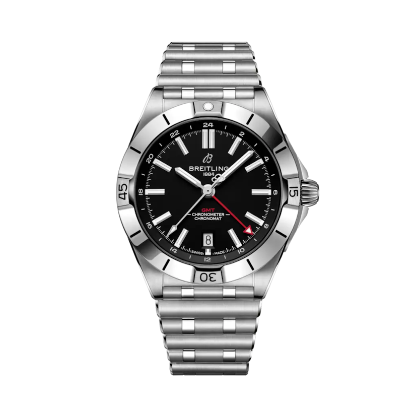 Chronomat Automatic GMT 40 NFL Atlanta Falcons Edition, reference A32398D71B1A1. Link to product details.