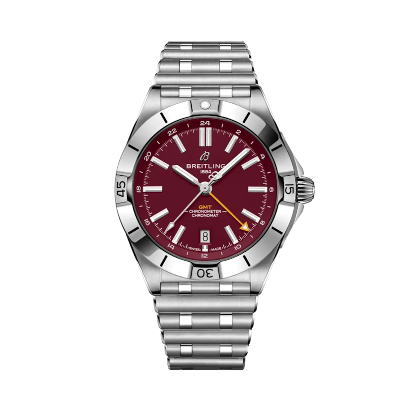 Chronomat Automatic GMT 40 NFL Washington Commanders Edition, référence A32398D81K1A1. Lien vers les détails du produit.