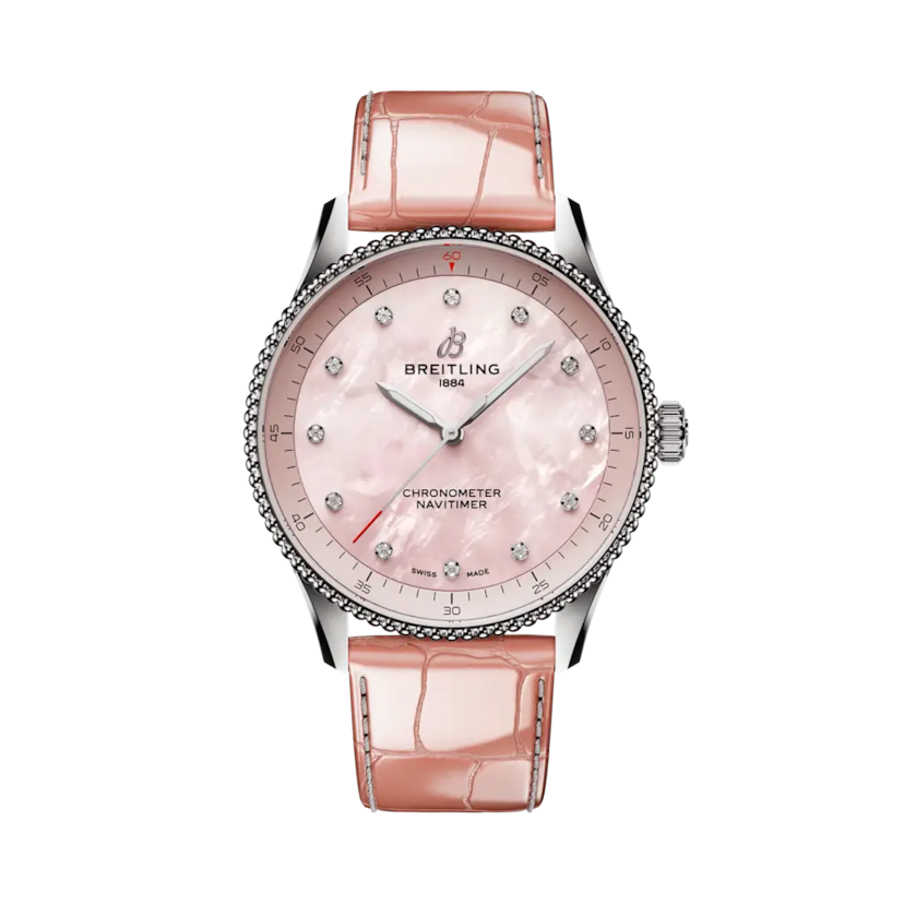 Navitimer 32, reference A77320D91K1P1. Link to product details.