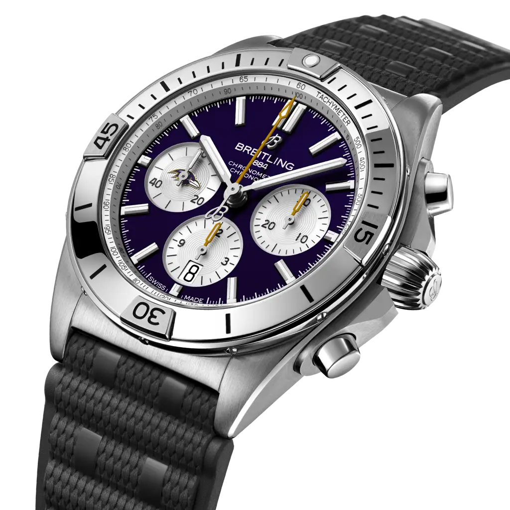 Chronomat B01 42 NFL Baltimore Ravens Edition - AB01342B1K2S1 - image 2