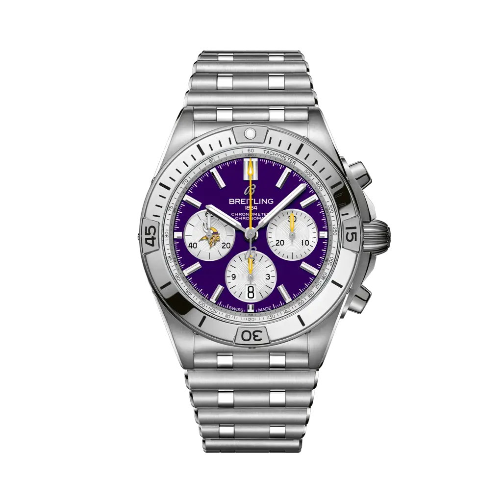 Chronomat B01 42 NFL Minnesota Vikings Edition - AB01342B1K4A1 - image 1