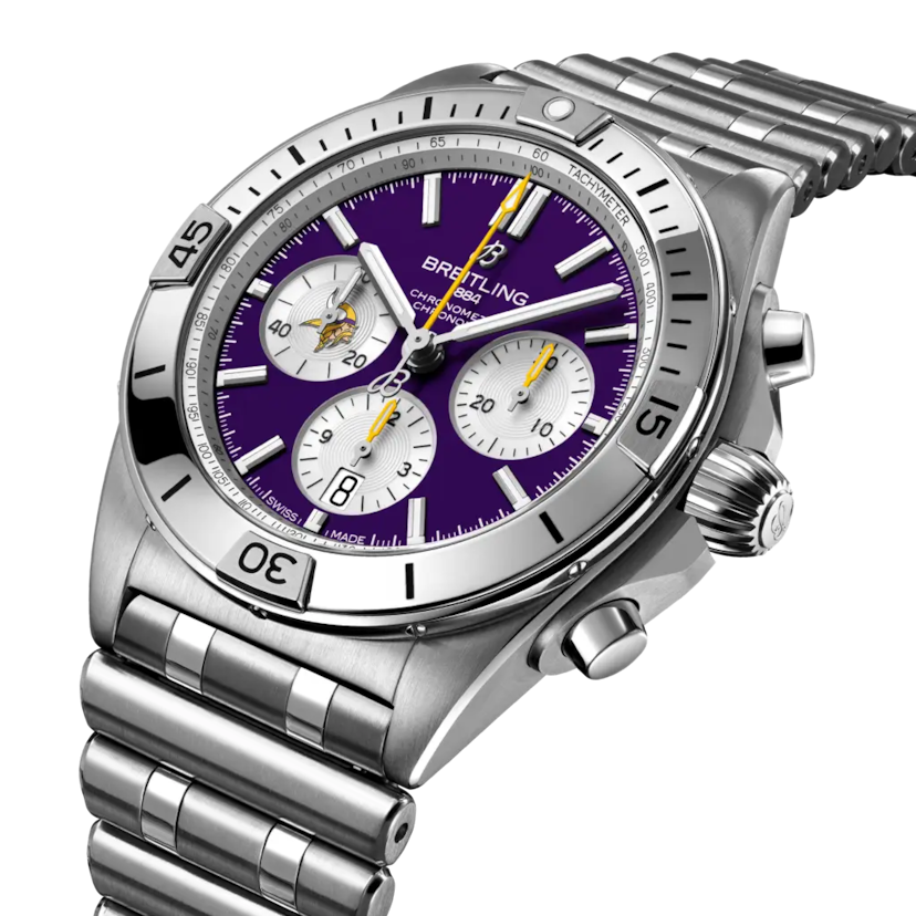 Chronomat B01 42 NFL Minnesota Vikings Edition - AB01342B1K4A1 - image 2