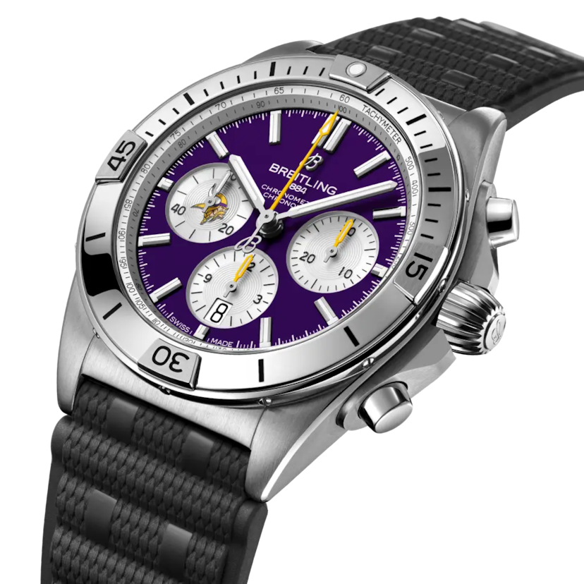 Chronomat B01 42 NFL Minnesota Vikings Edition - AB01342B1K4S1 - image 2