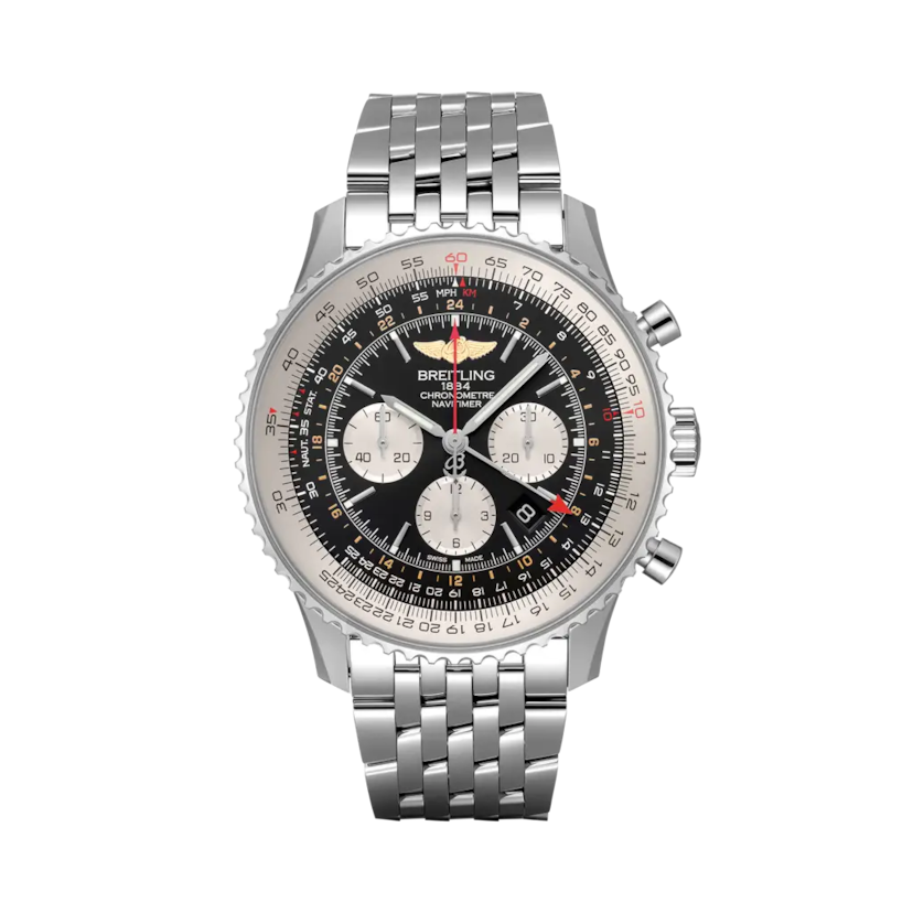 ナビタイマー B04 クロノグラフ Gmt 48 - AB0441211B1A1 | Breitling