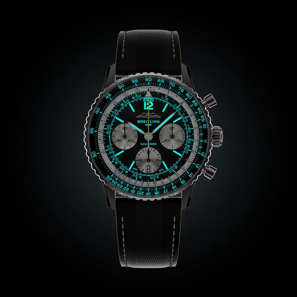 Navitimer B01 Chronograph 43 Aston Martin Aramco Formula ONE™ team - EB01381A1B1X1 - image 6