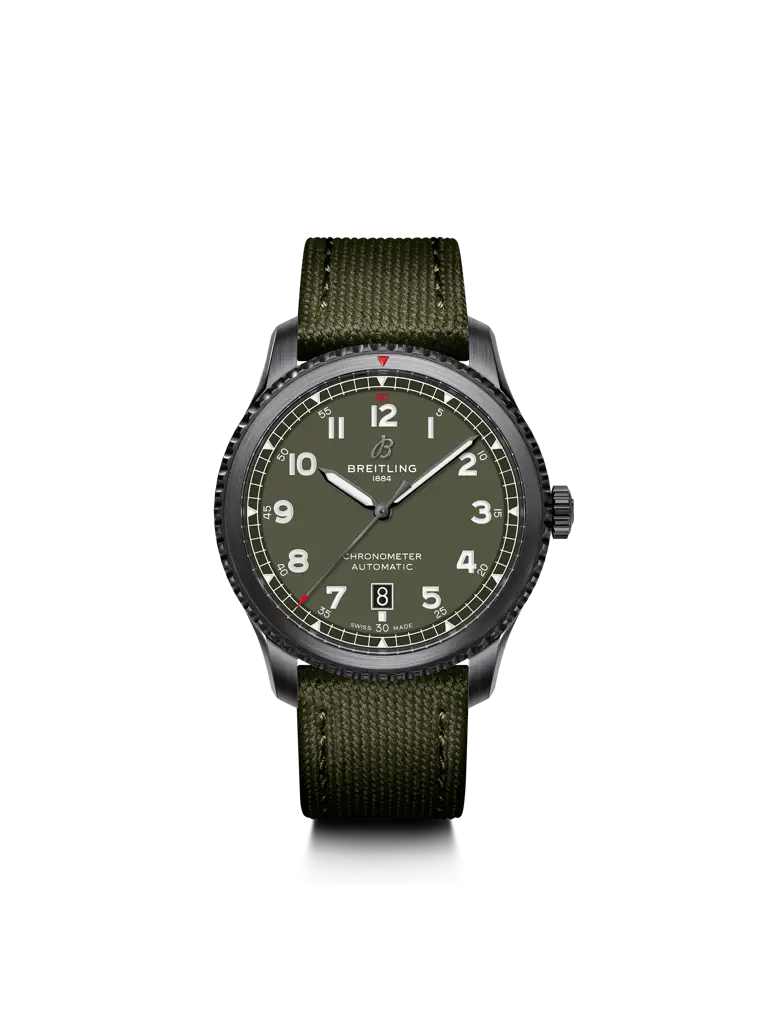 Aviator 8 Automatic 41 Black Steel Curtiss Warhawk - M173152A1L1X1 - image 1