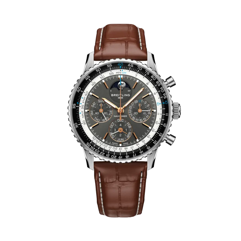 Navitimer B19 Chronograph 43 Perpetual Calendar, reference PB1921251B1P1. Link to product details.