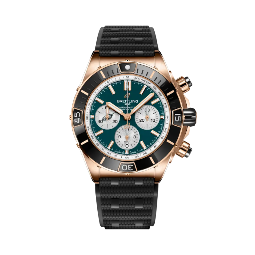 Super Chronomat B01 Chronograph 44 NFL Philadelphia Eagles, reference RB01366A1L3S1. Link to product details.