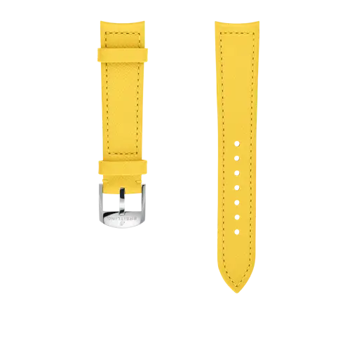 Lemon calfskin leather strap 558X