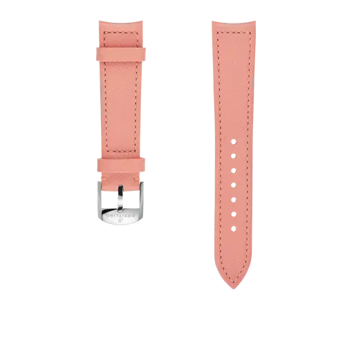 Raspberry calfskin leather strap 559X