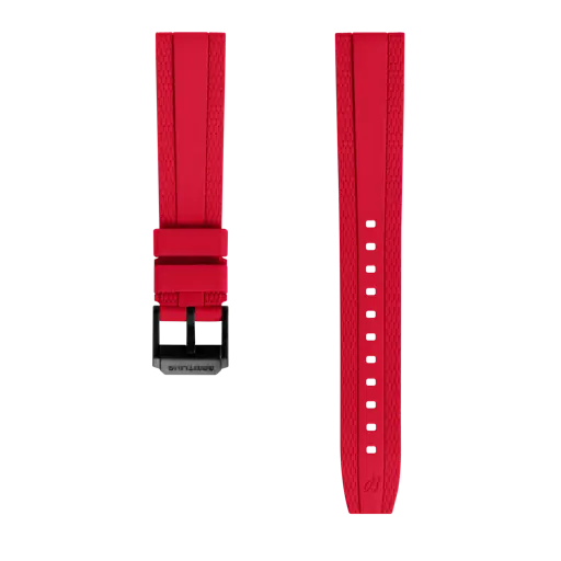 Red diver pro rubber strap 369S