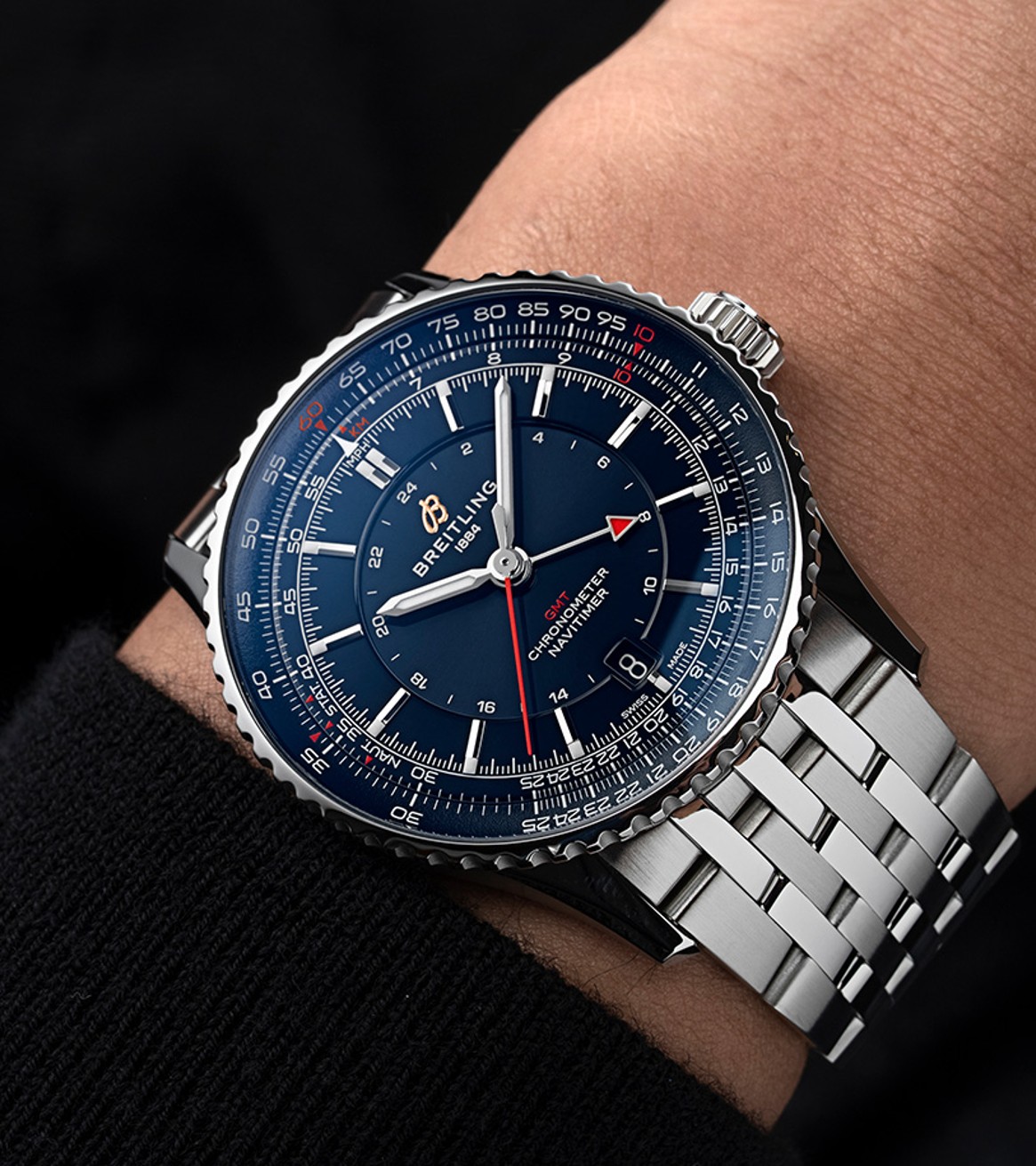 ナビタイマー オートマチック GMT 41 サムライ・ジャパン リミテッド