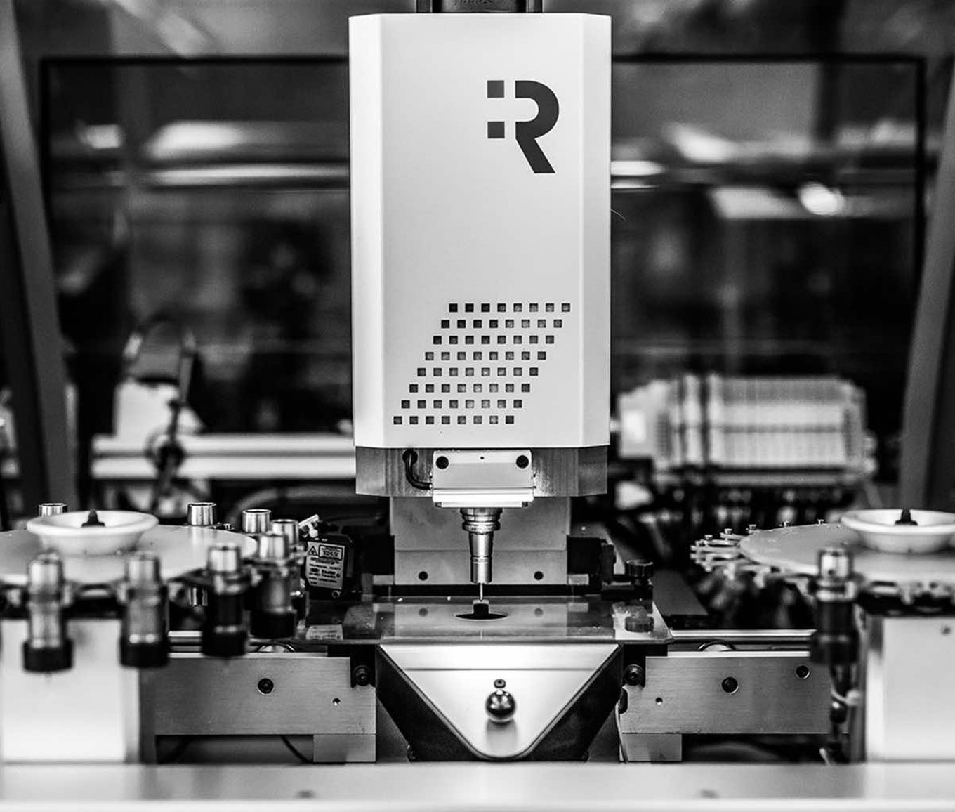 {generated} Precision machinery assembles Breitling components in a modern industrial setting highlighting advanced production.