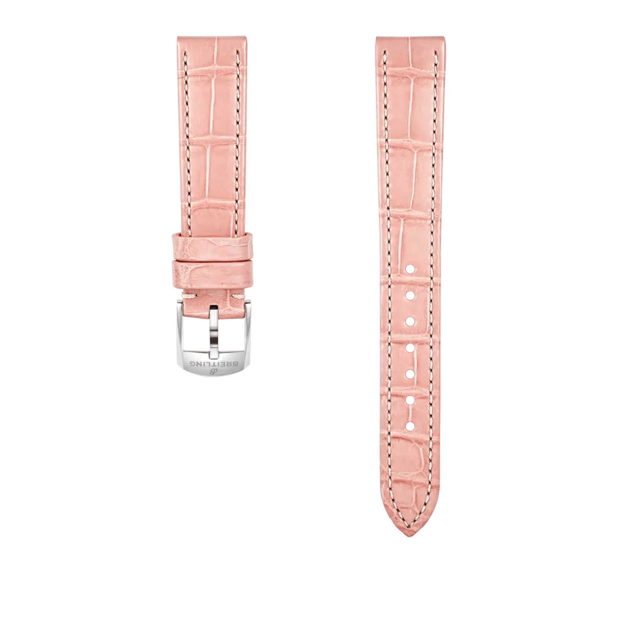 Pink alligator leather strap - 1080PS - image 1