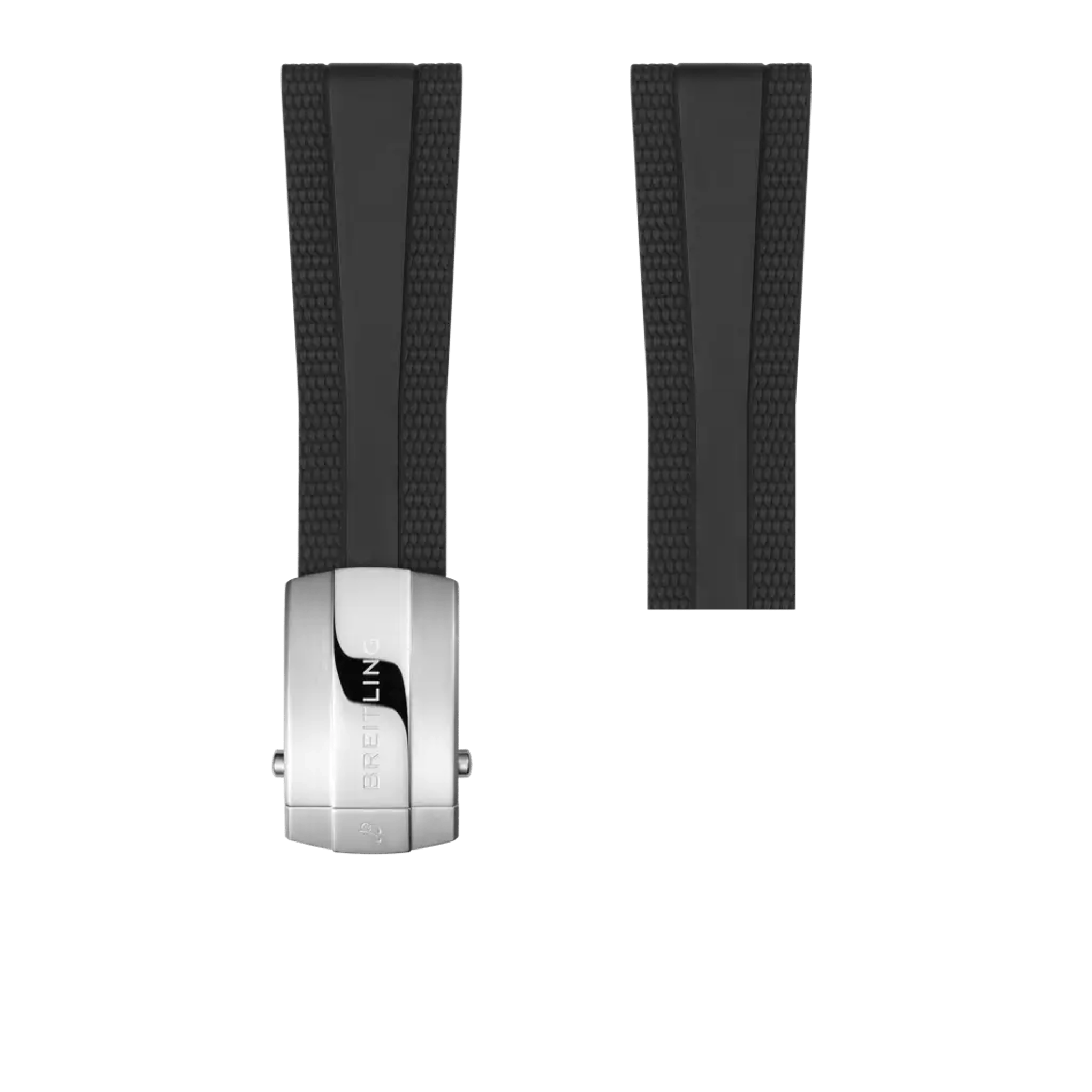 Black rubber strap - 168S - image 1