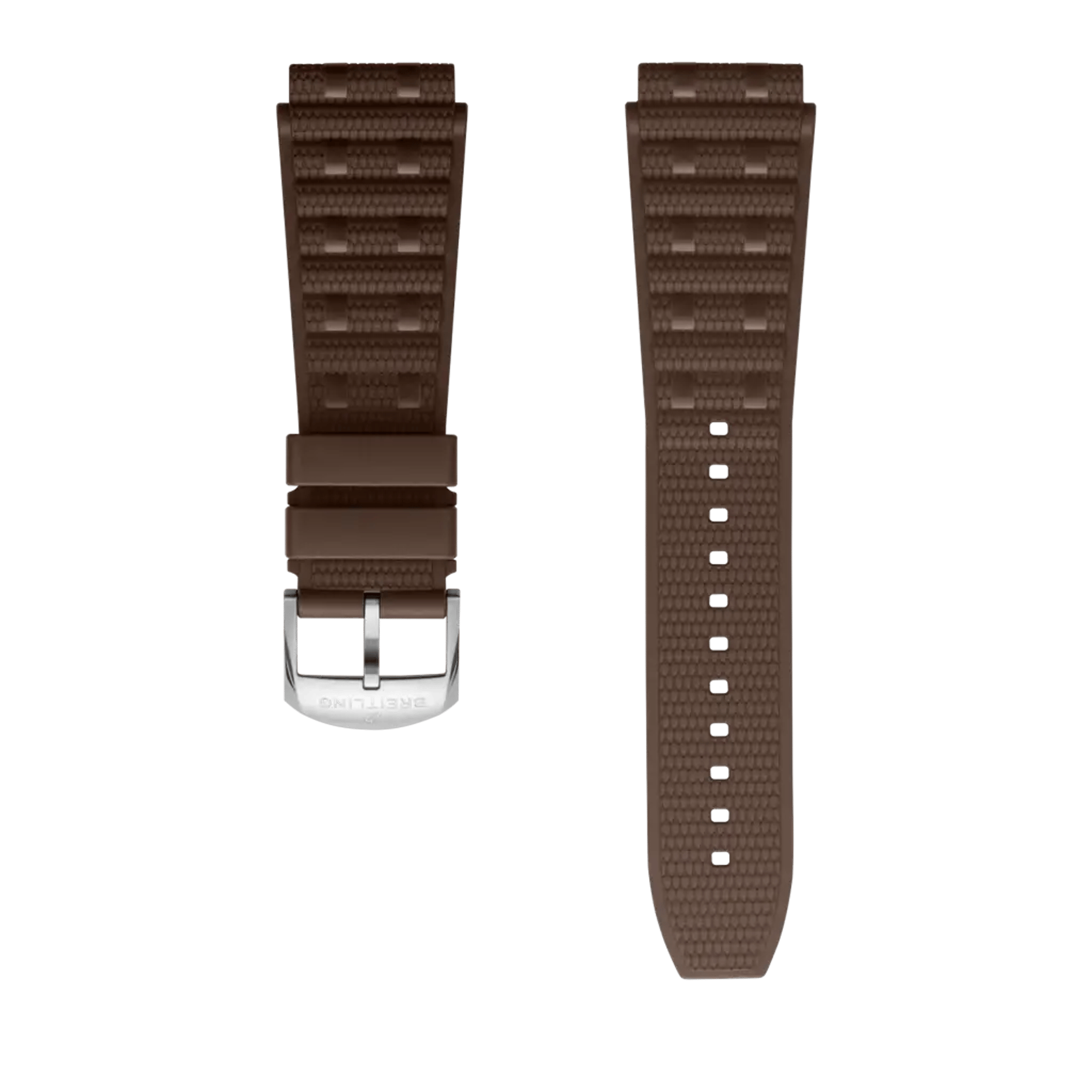 Brown Rouleaux rubber strap - 302SS - image 1