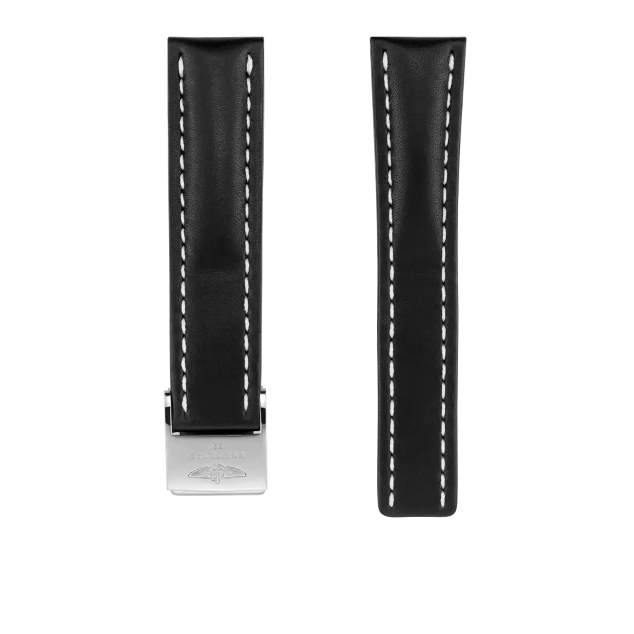 Black novo nappa calfskin leather strap - 436XS - image 1