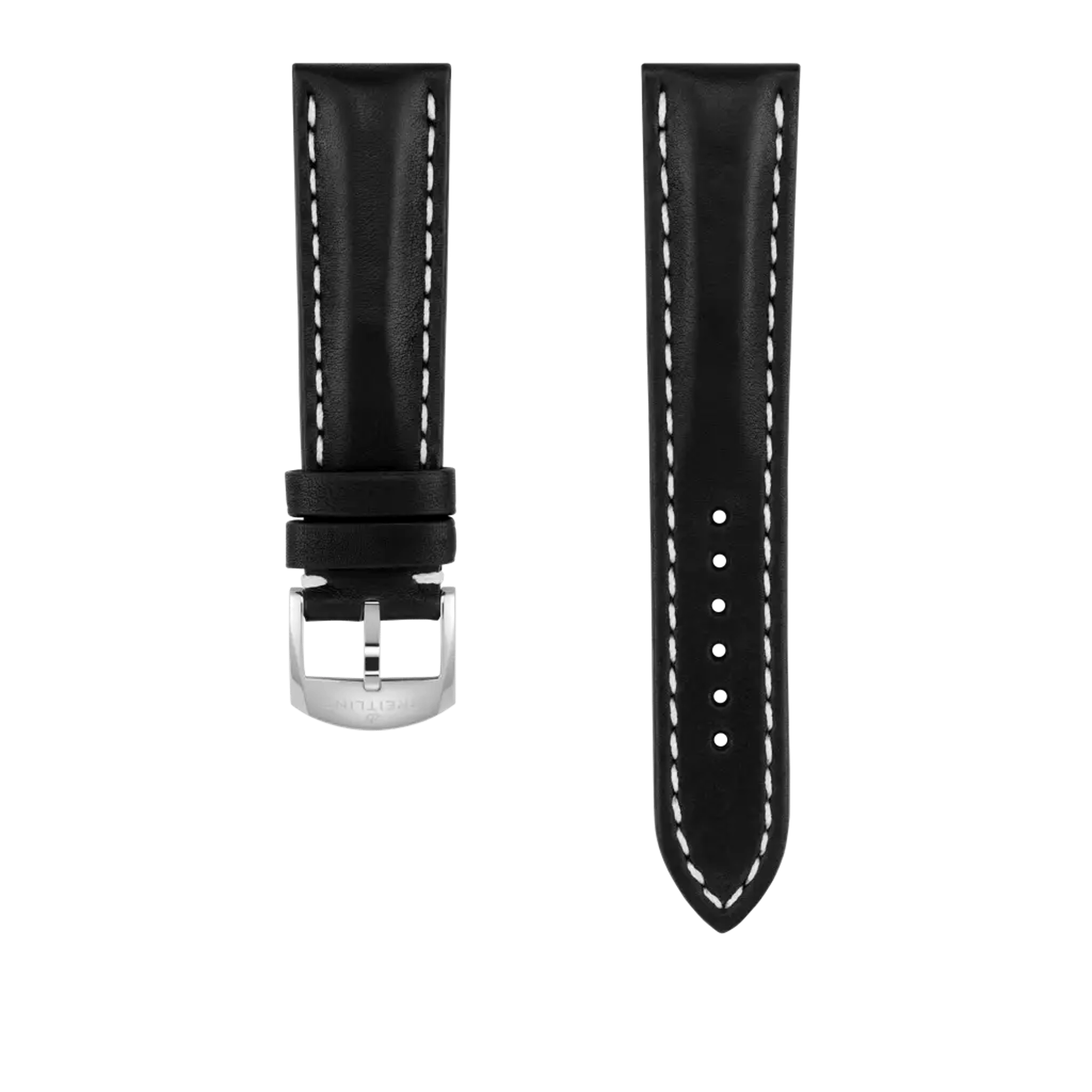 Black novo nappa calfskin leather strap - 493XL - image 1