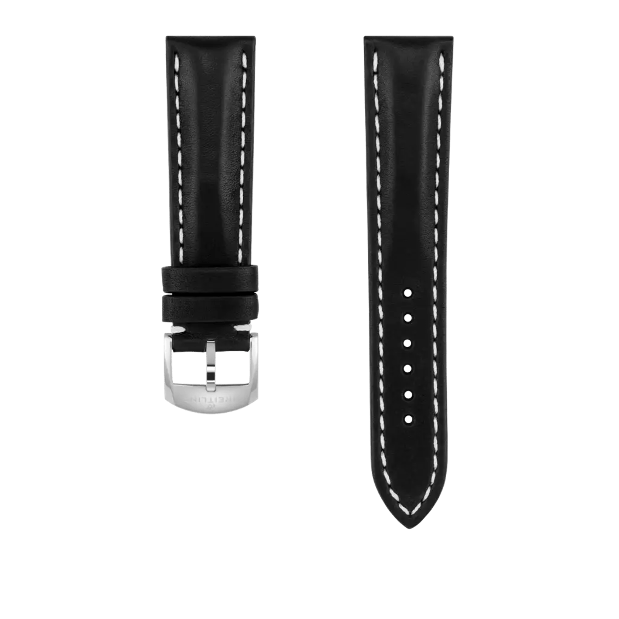 Black novo nappa calfskin leather strap - 493XS - image 1