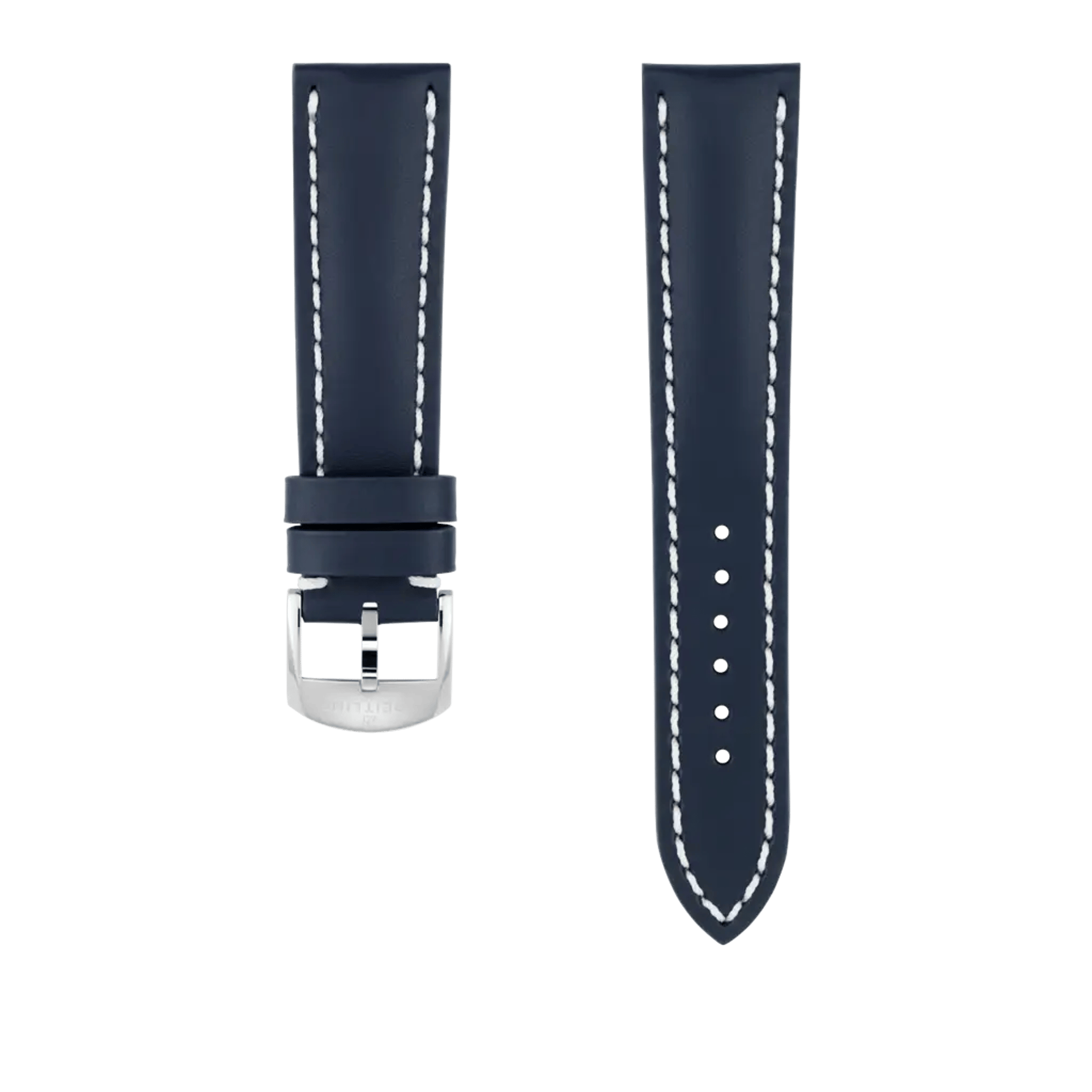 Blue calfskin leather strap - 494XL - image 1