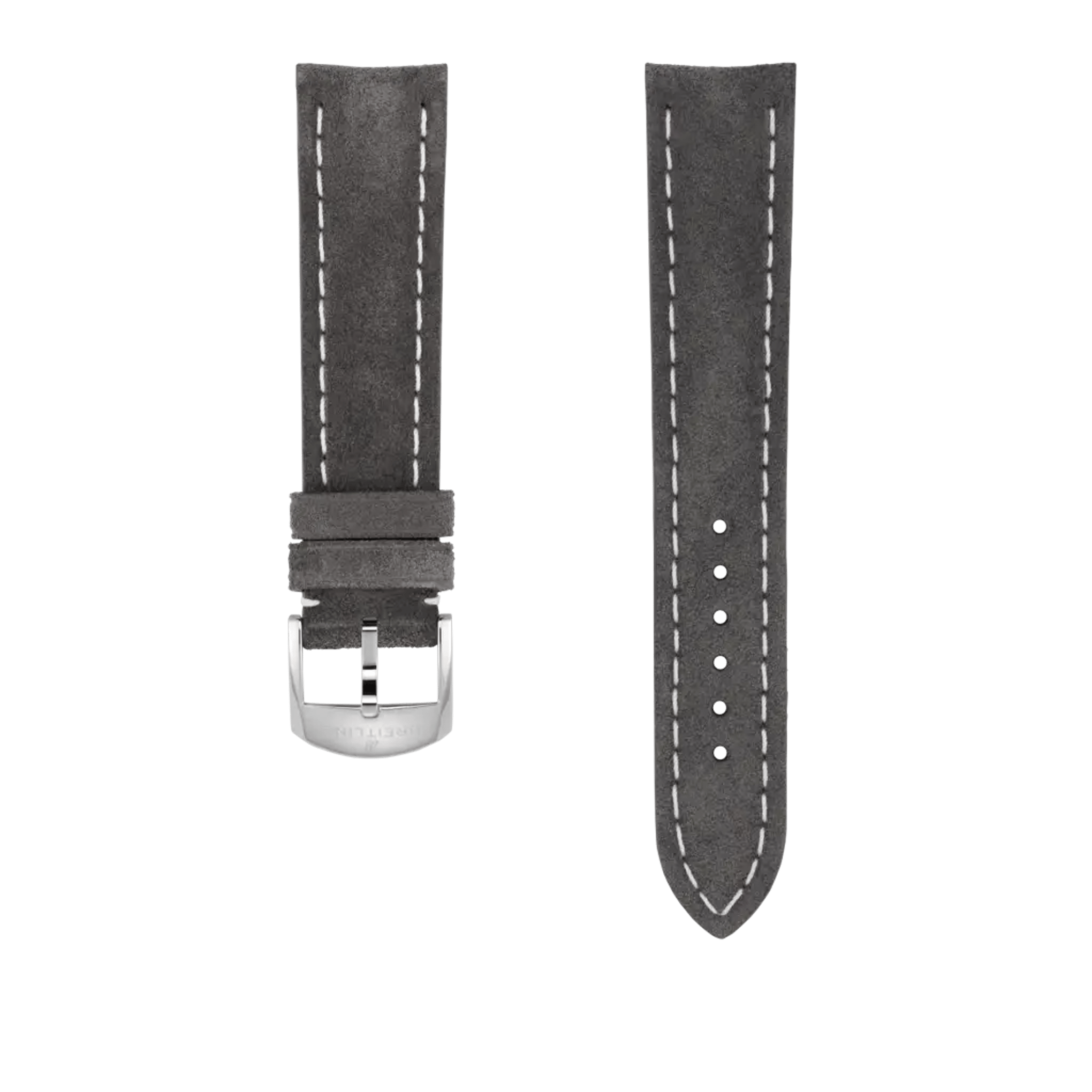 Anthracite nubuck calfskin leather strap - 506XS - image 1