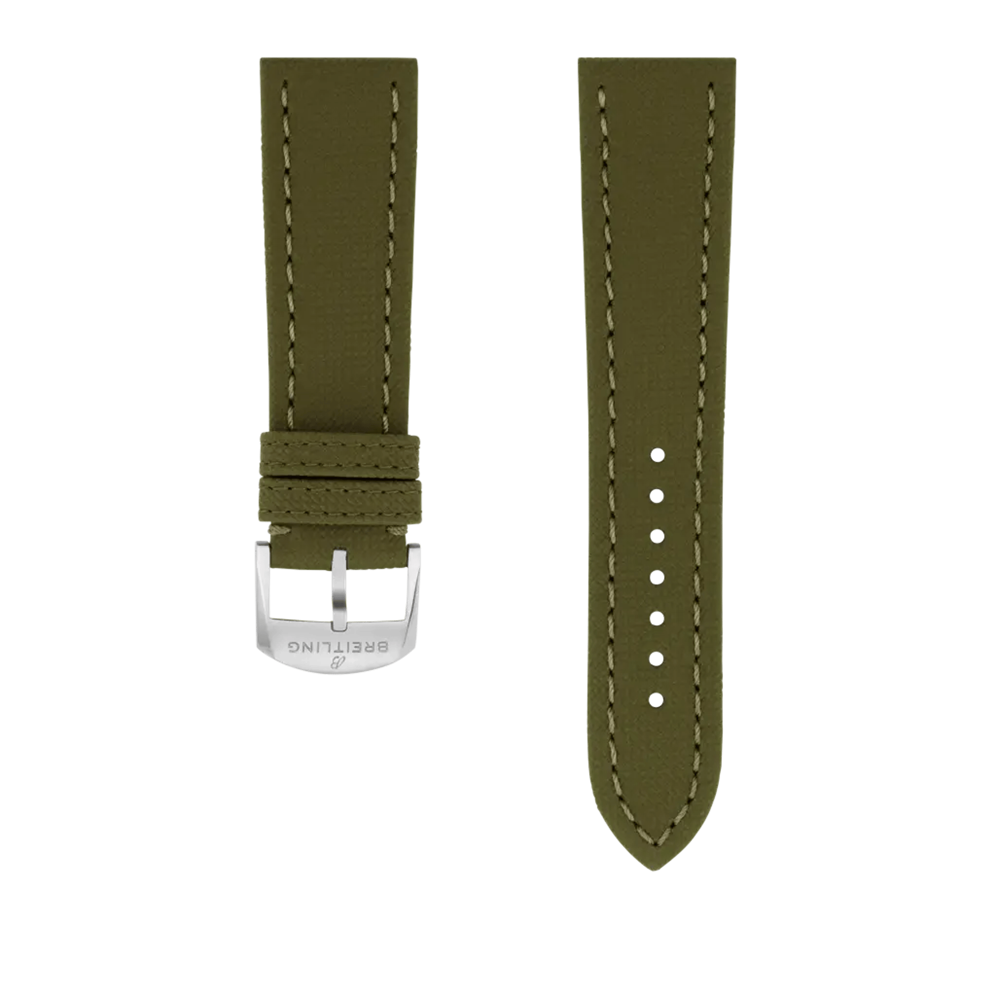 Green military calfskin leather strap - 511X - image 1