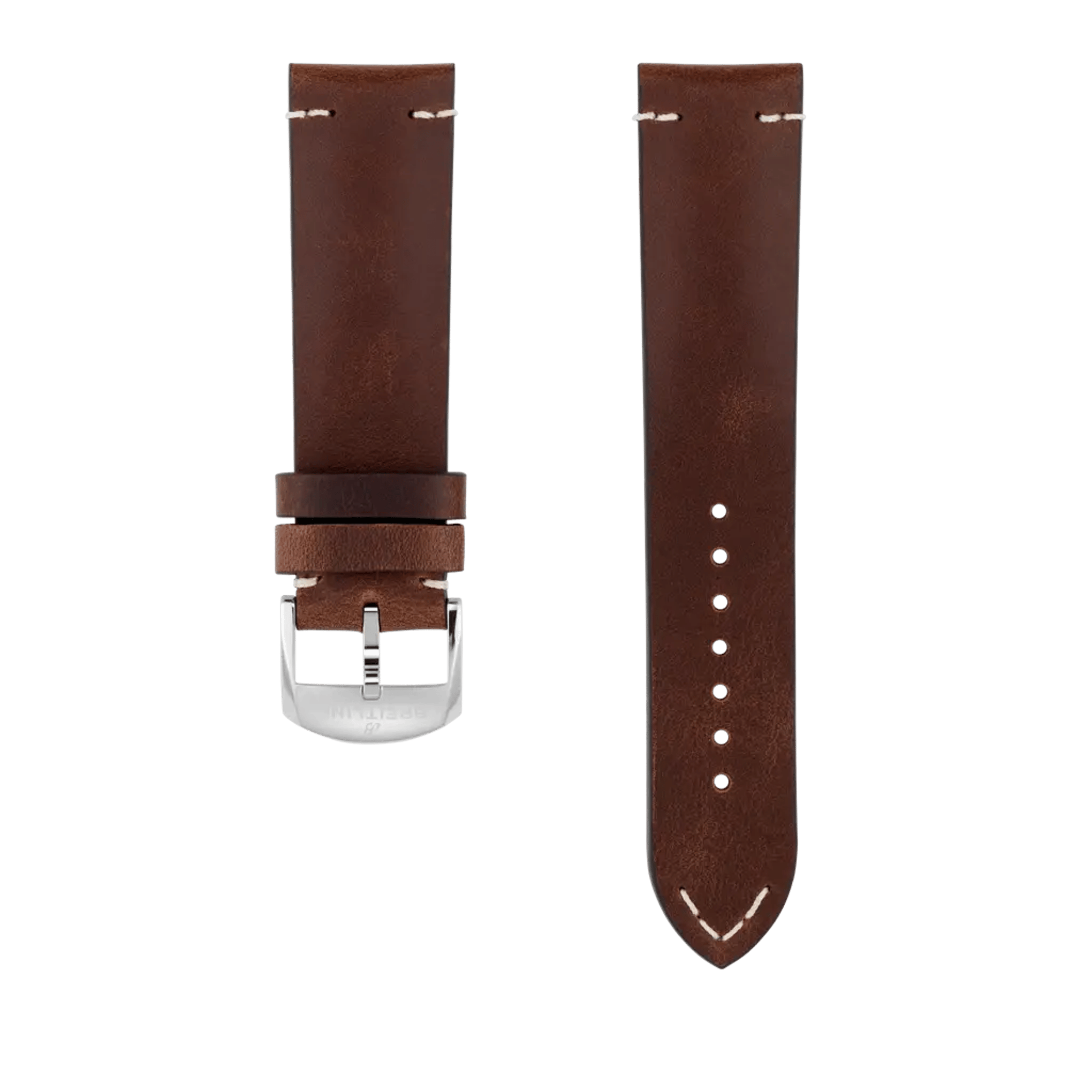 Brown drakkar calfskin leather strap - 515XL - image 1