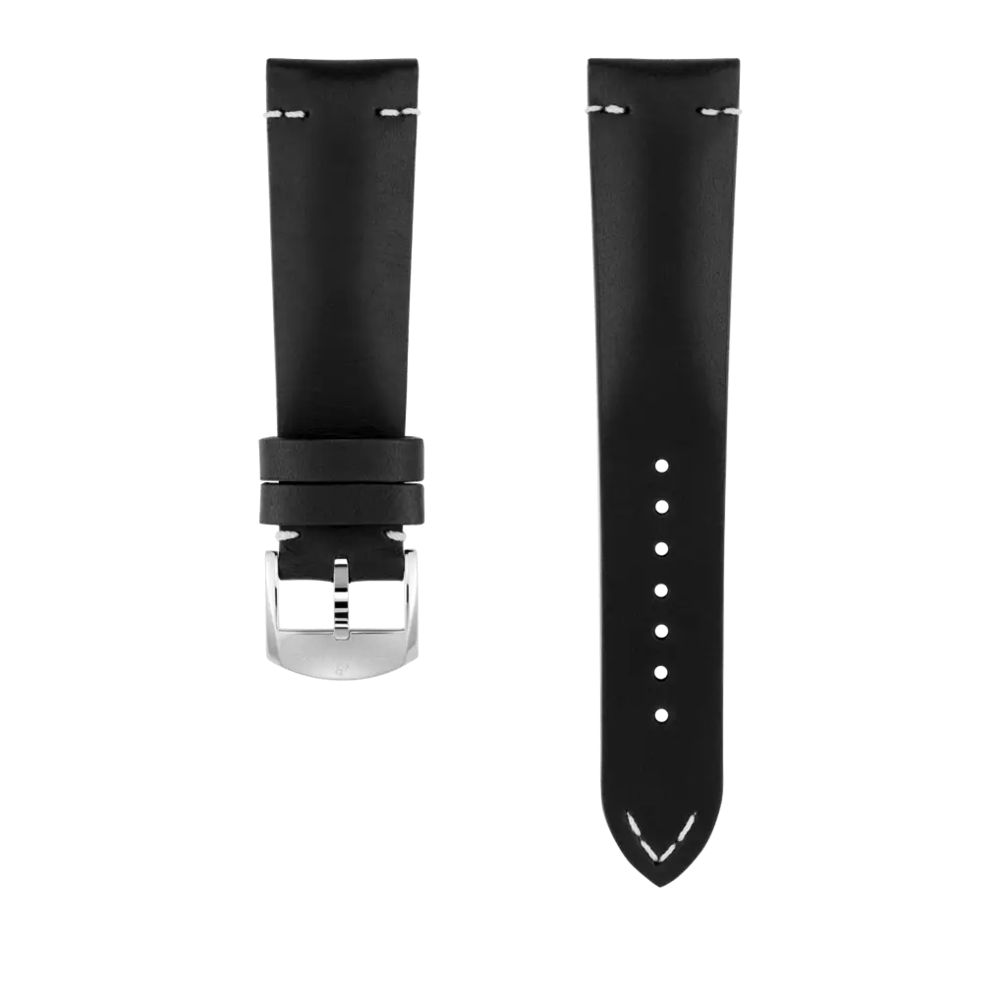 Black drakkar calfskin leather strap - 518XS - image 1