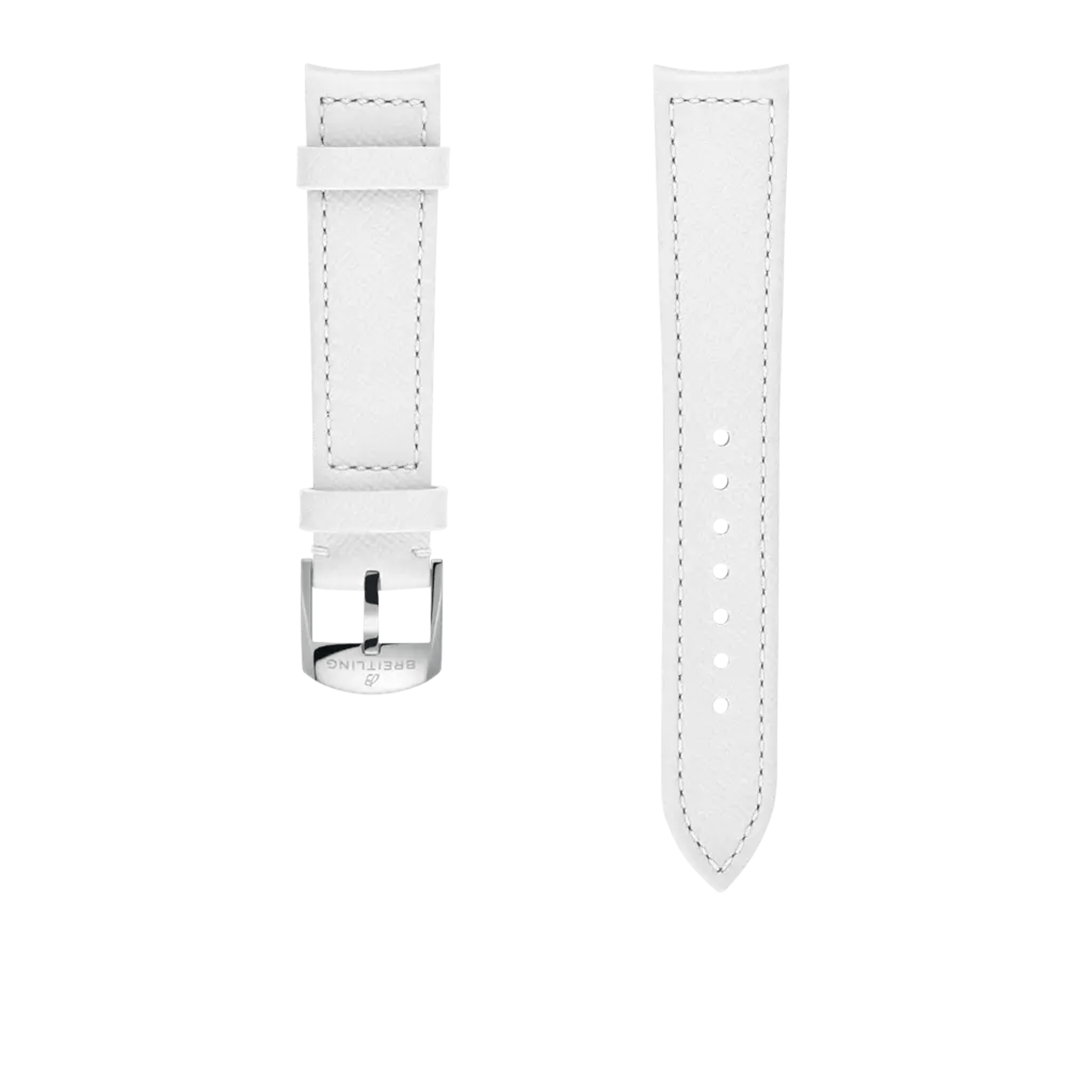 White calfskin leather strap - 542XL - image 1