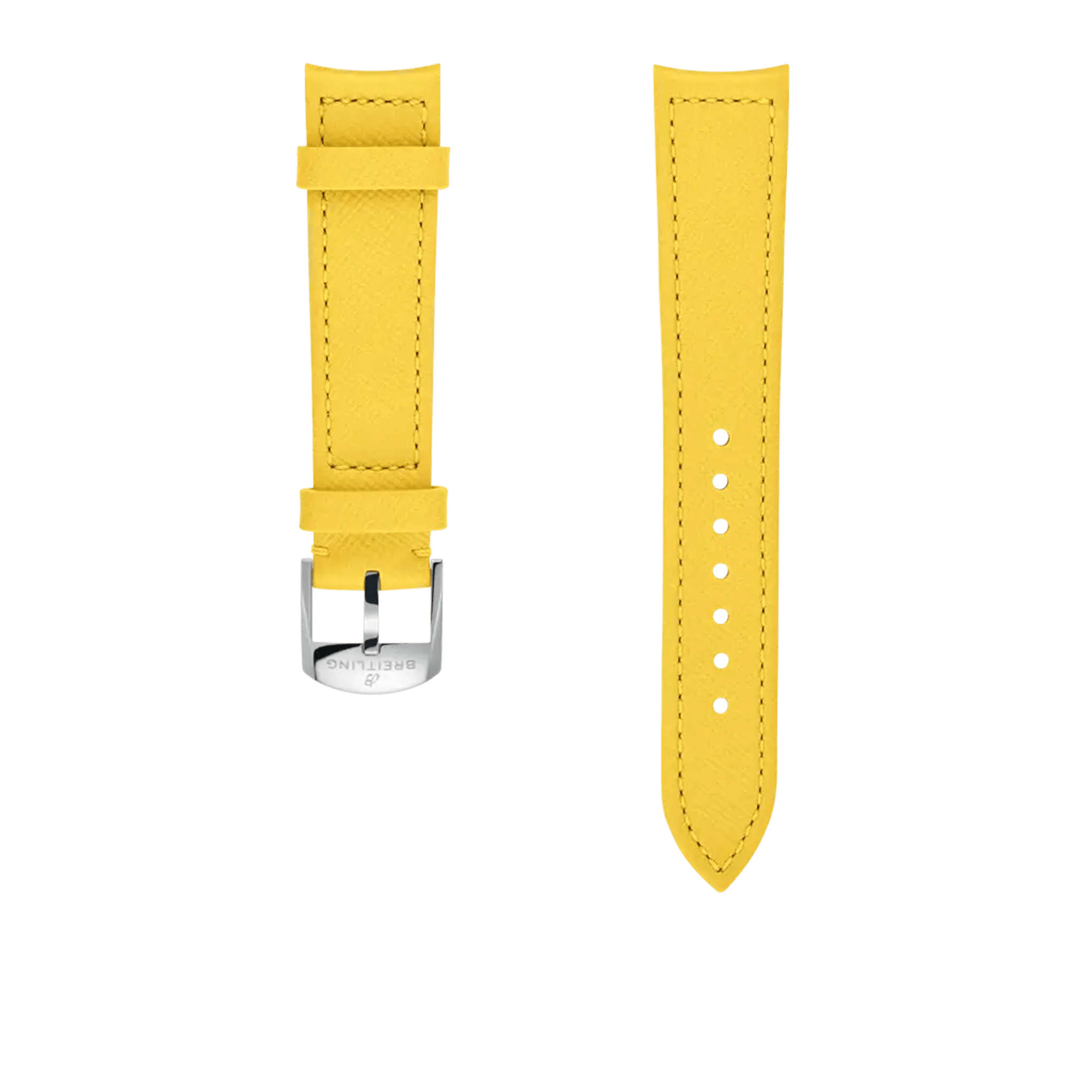 Lemon calfskin leather strap - 558X - image 1
