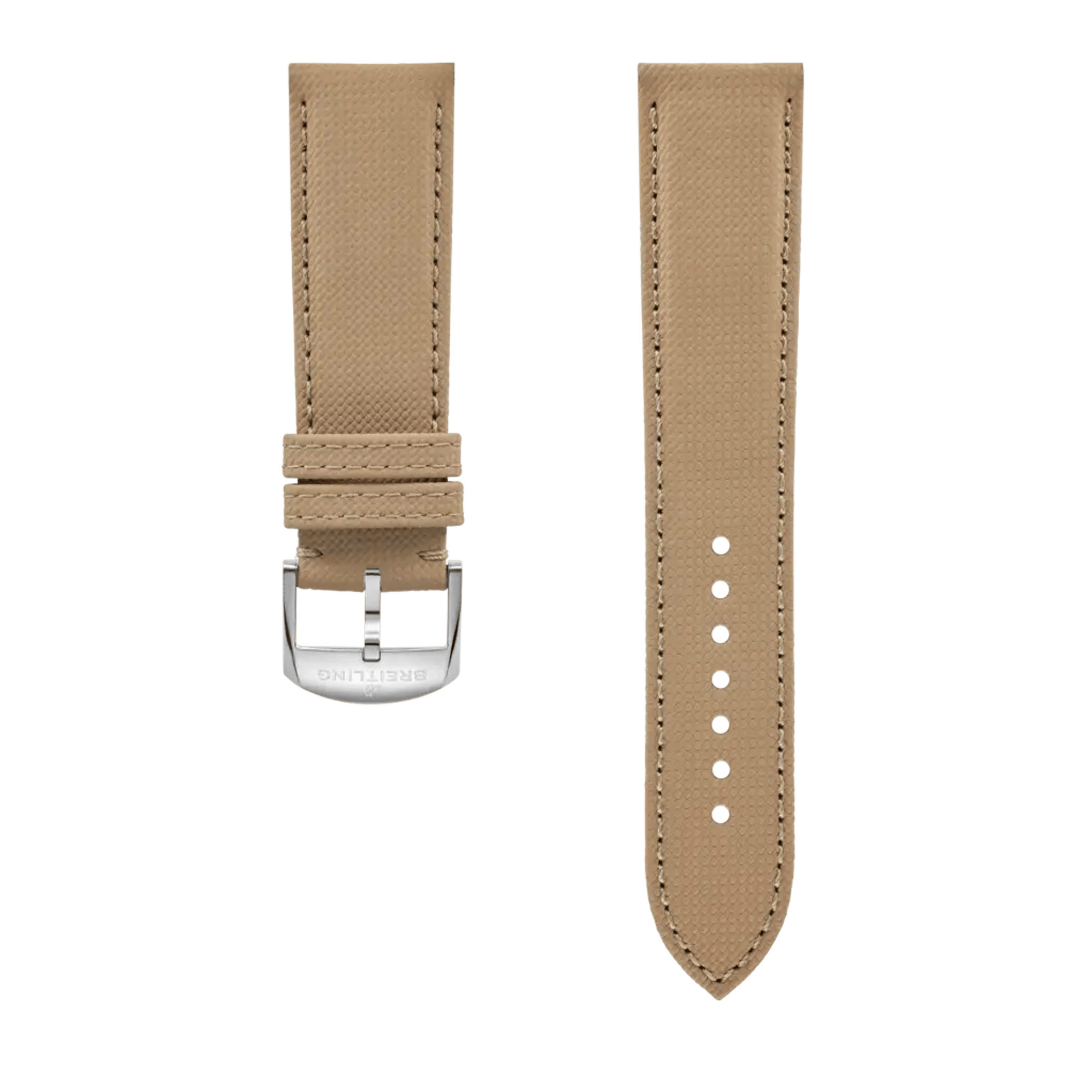 Beige military calfskin leather strap - 659XS - image 1