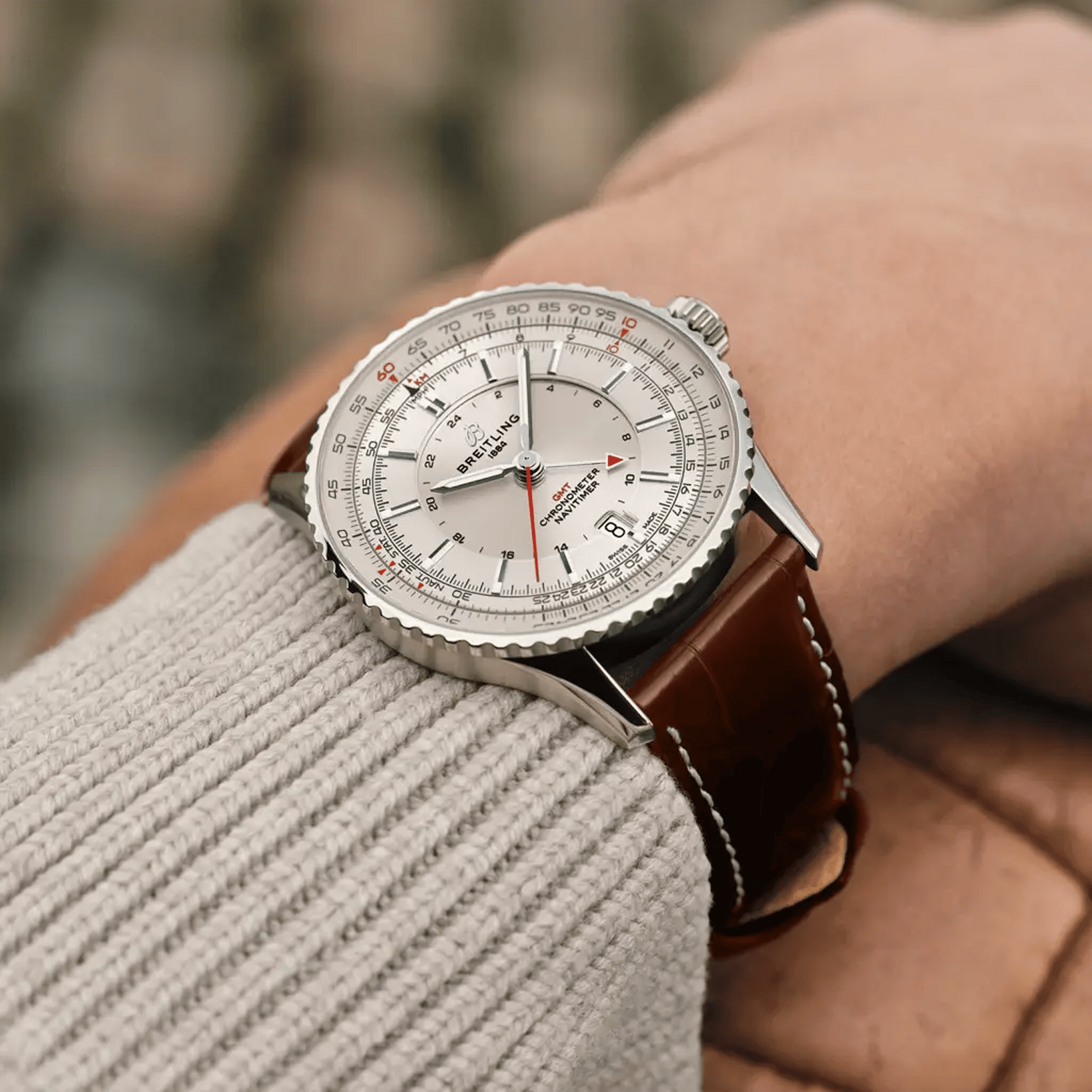 Navitimer Automatic GMT 41 - A32310211G1P1 - image 5